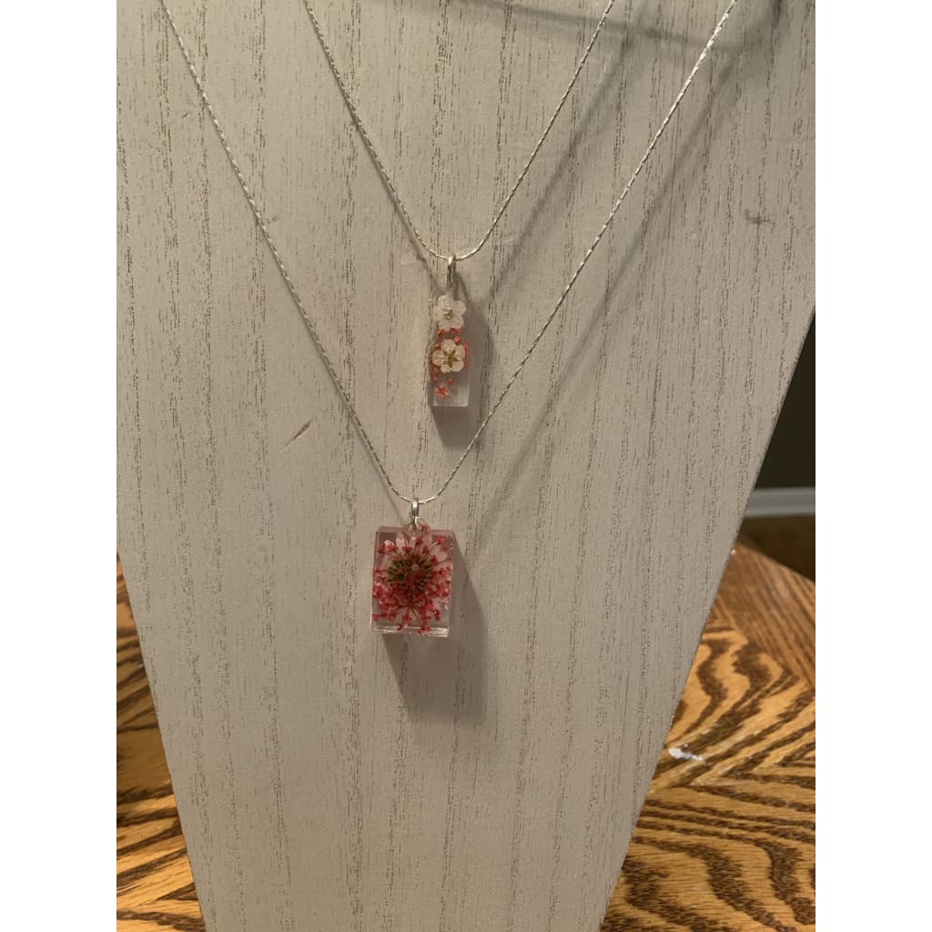 Botanical Charm on Silver Nickel-Free Chain - Botanical 